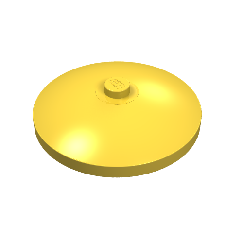 Lego Dish 4 x 4 Inverted [Radar] / Yellow