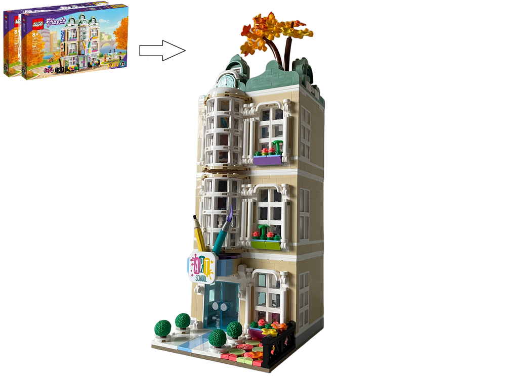 Lego Art School Modular Alternate build (2x 41711)