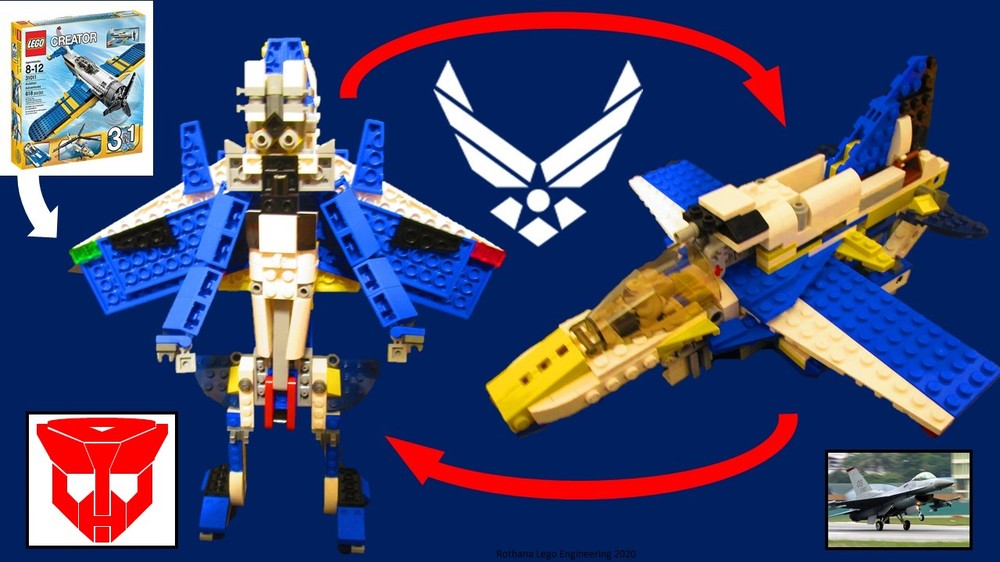 Lego 31011 alt. Jet transformer
