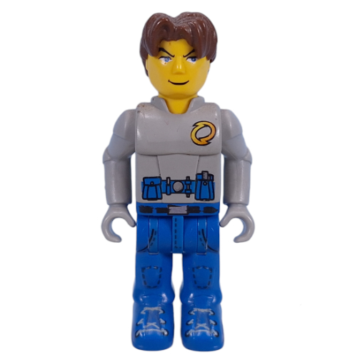 Lego Juniors Midifig, Jack Stone, Gray Jacket, Blue legs