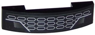 Lego Slope, Curved 4 x 1 x 2/3 Double with Corvette Car Front Grille Honeycomb Pattern (Sticker) - Set 75870 / Black