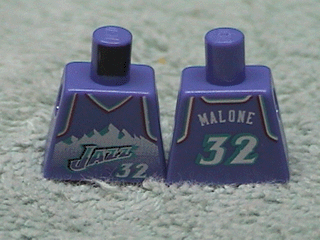 Lego Torso NBA Utah Jazz #32 Pattern / Violet