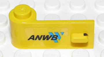 Lego Door 1 x 3 x 1 Left with 'ANWB' and Blue Logo Pattern (Sticker) - Set 2140