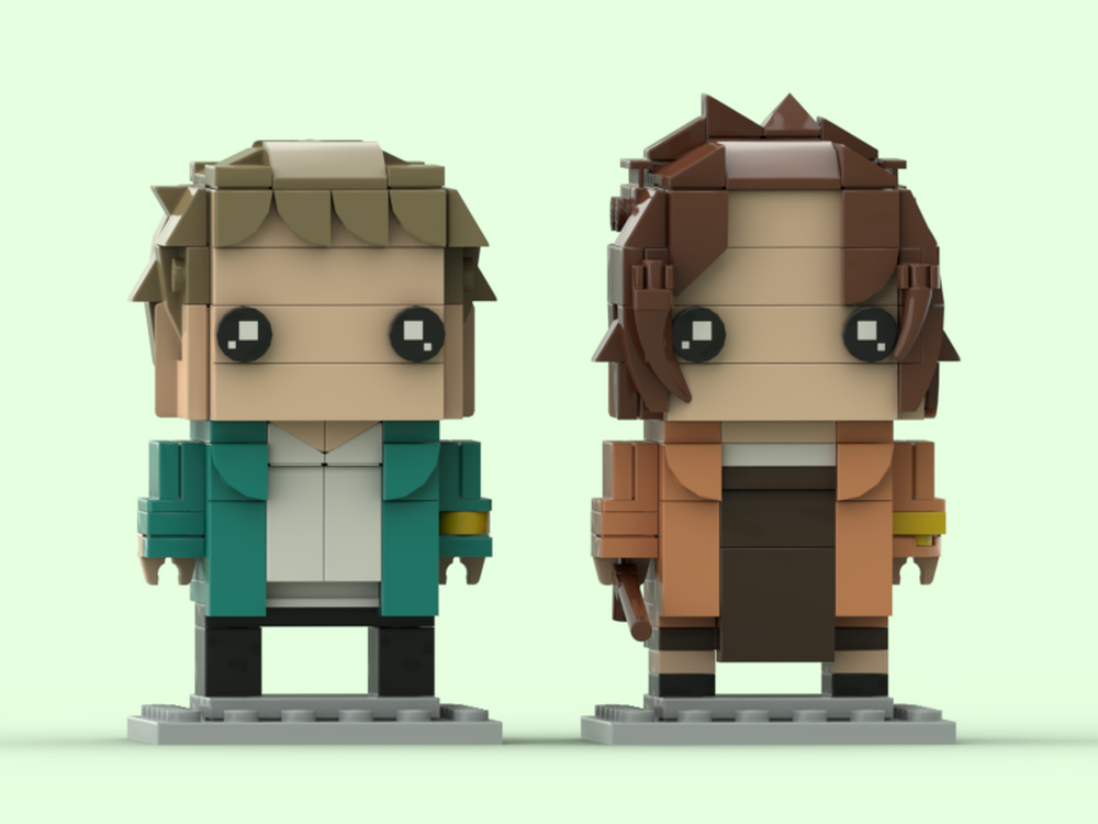 Lego Gabi Braun and Falco Grice / Jaw Titan