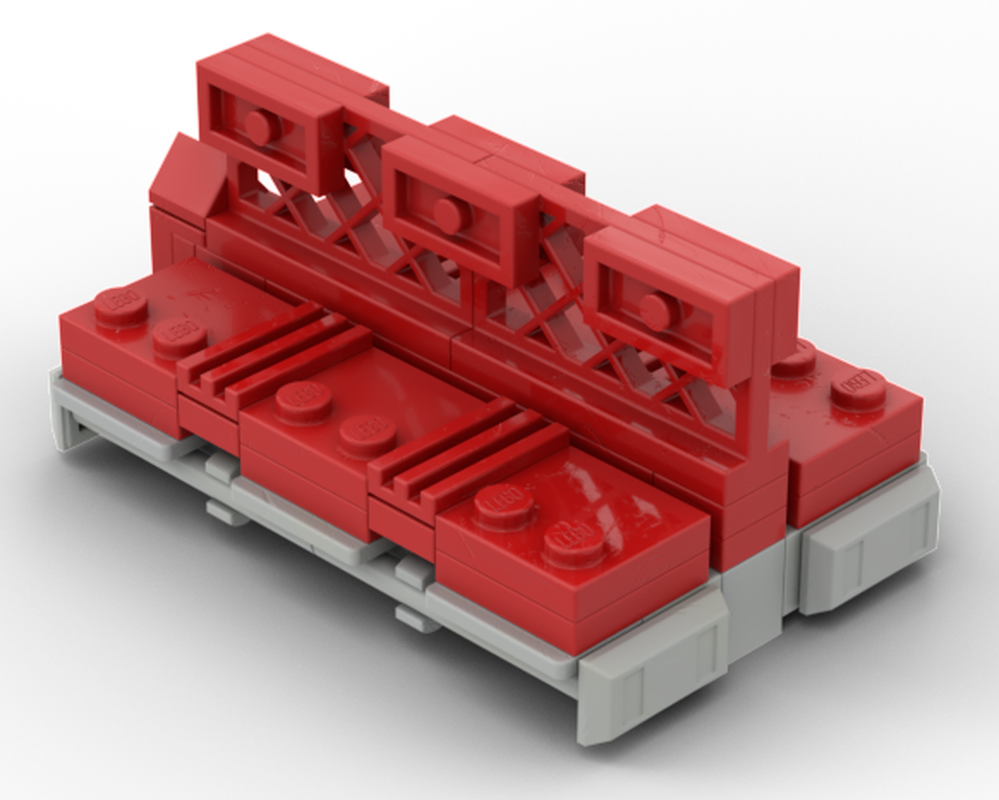 Lego Sci-Fi Red Bench Seat