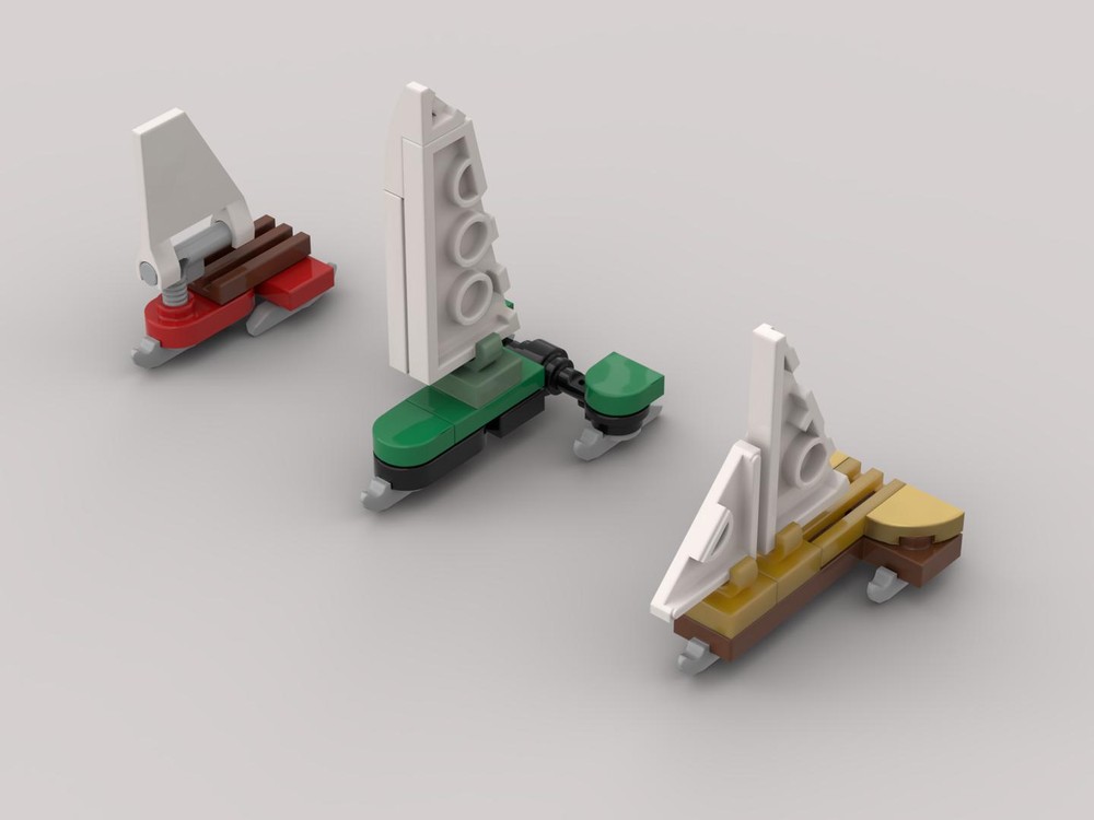 Lego Nano ice sailing boats