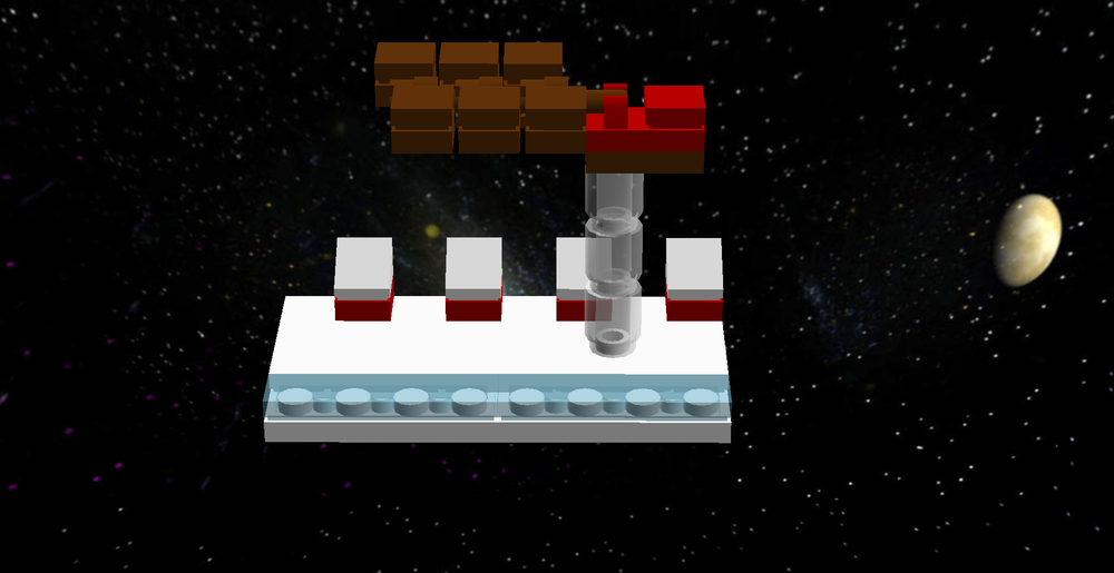 Lego Mini Santa s sleigh in the town