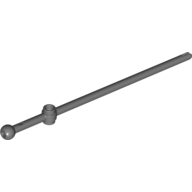 Lego Bar 12L with Open Stud, Towball, and Top Slit [Boat Mast] / Dark Bluish Gray