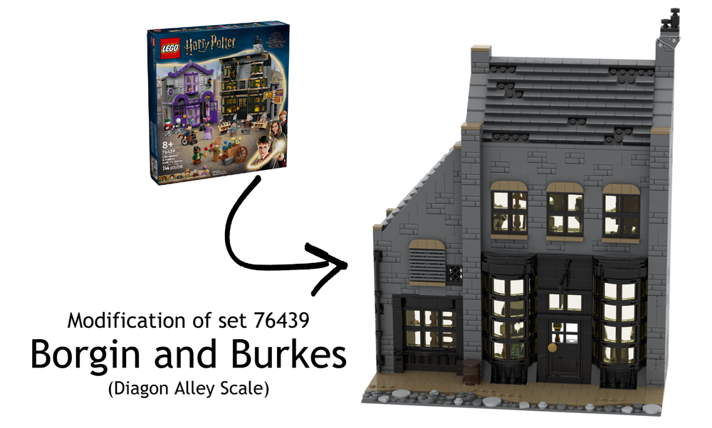 Lego Borgin and Burkes (Modification of 76439)