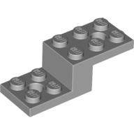 Lego Bracket 5 x 2 x 1 1/3 with Holes, Pin Bottom / Light Bluish Gray