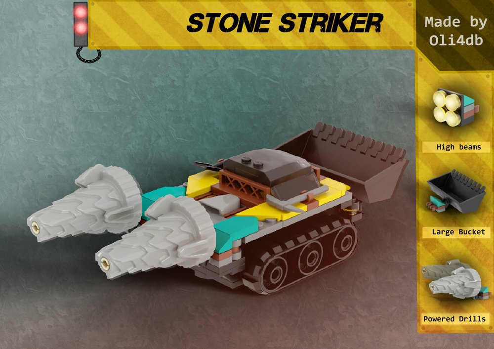 Lego The Stone Striker - Compact Mining Vehicle