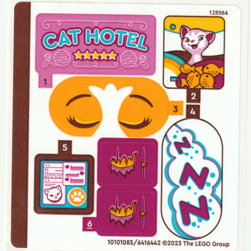 Lego Sticker Sheet for Set 41742-1