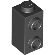 Lego Brick Special 1 x 1 x 1 2/3 with Studs on 1 Side / Black