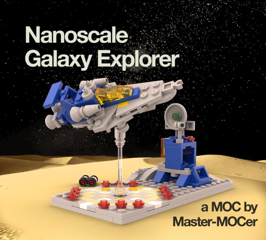 Lego Nanoscale Galaxy-Explorer with base