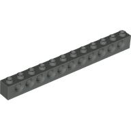 Lego Technic Brick 1 x 12 [11 Pin Holes] / Dark Gray