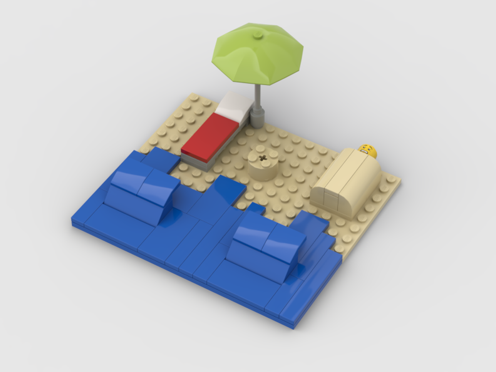 Lego Beach Scene