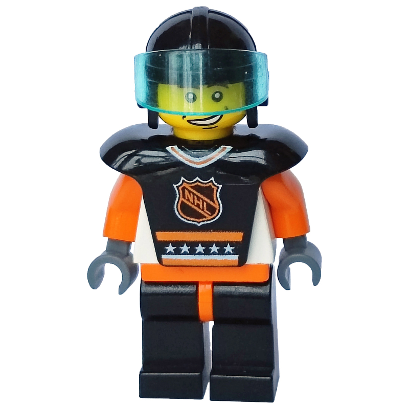 Lego Hockey Player Black Vest #3
