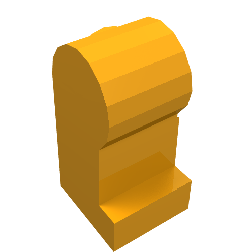 Lego Leg, Right / Medium Orange