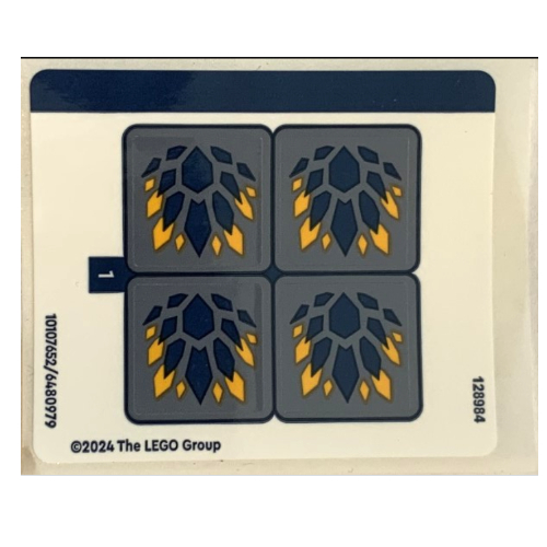 Lego Sticker Sheet for Set 71810-1