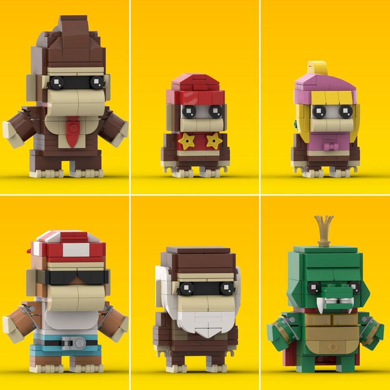 Lego Donkey Kong Country Brickheadz Bundle