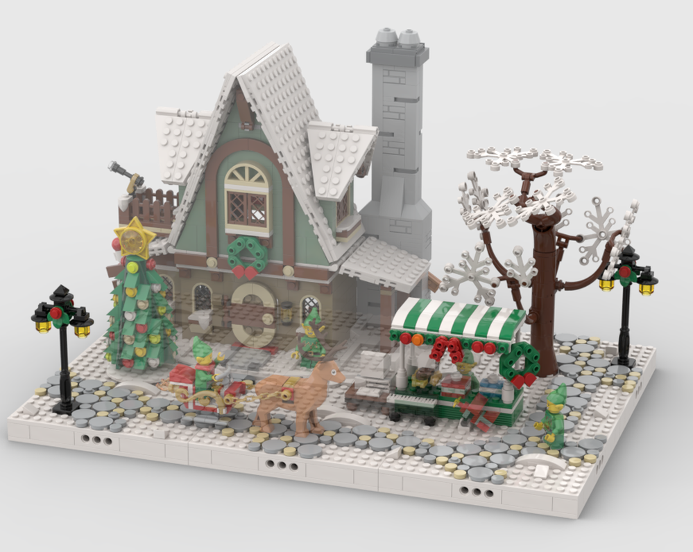 Lego Winter Village - Display for set 10275 - Elf Club House