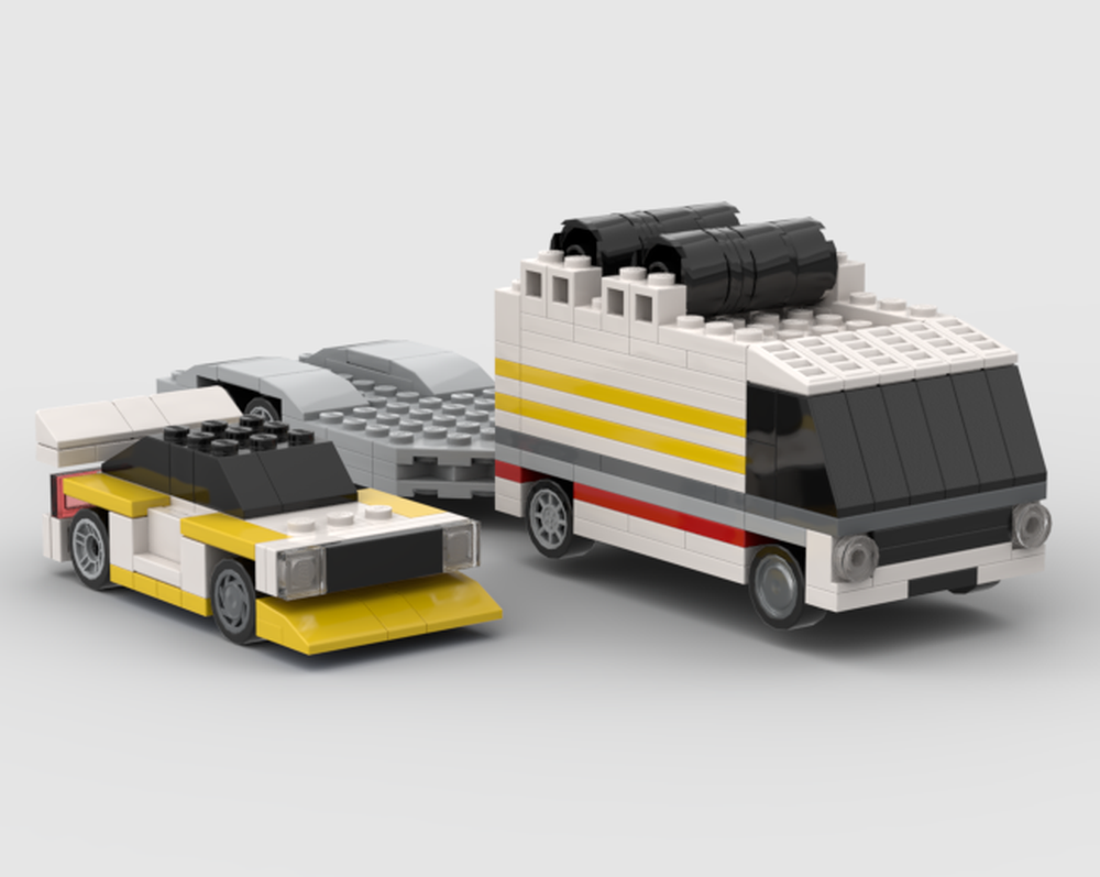Lego Audi Quattro s1 With transporter