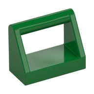 Lego Tile Special 1 x 2 with Handle / Green