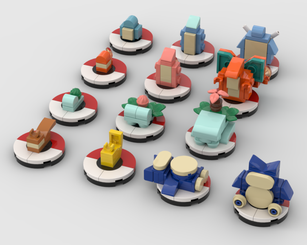 Lego Pokemon Microscale (Selection from Gen I)