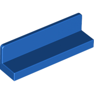 Lego Panel 1 x 4 x 1 with Rounded Corners [Thin Wall] / Blue