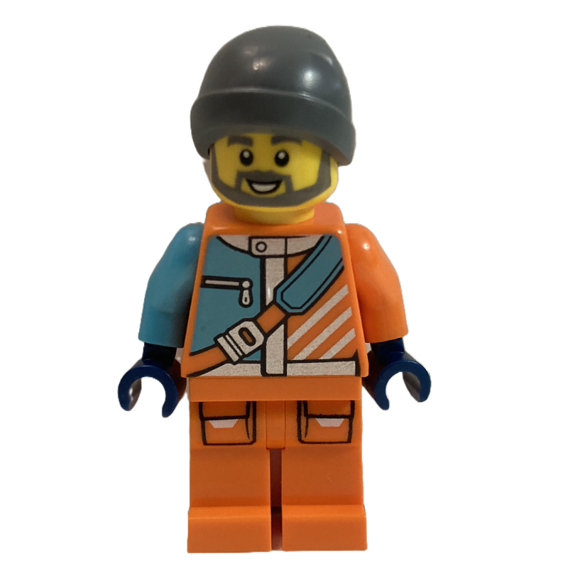 Lego Arctic Explorer, Orange Suit, Beanie, Backpack