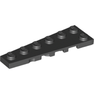 Lego Wedge Plate 6 x 2 Left / Black