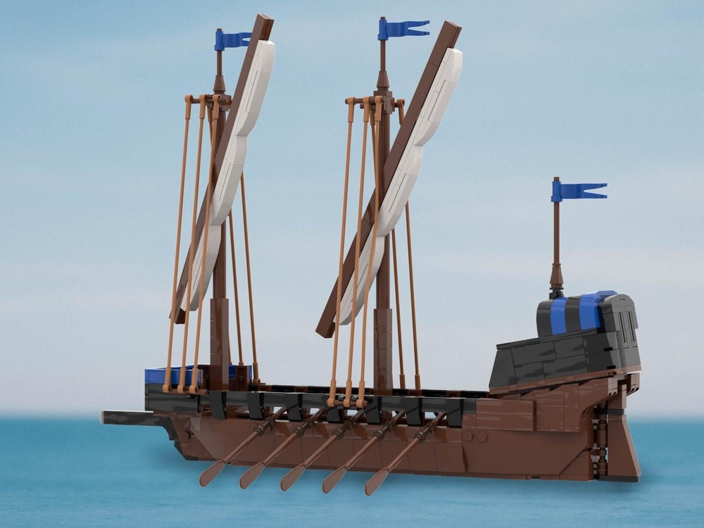 Lego Black Falcon War Galley Without Hull