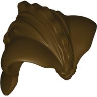 Lego Helmet, Wide Sides, Ornaments Decorations / Dark Brown