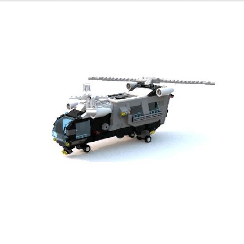 Lego Police twin rotor helicopter
