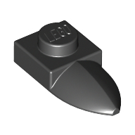 Lego Plate Special 1 x 1 with Tooth / Black