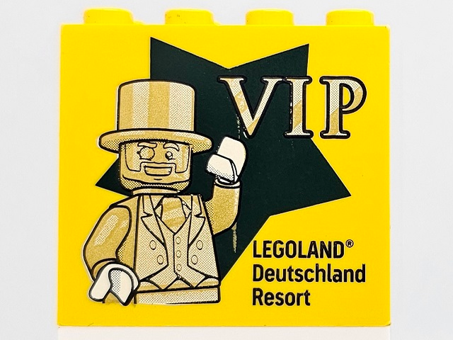 Lego Brick 2 x 4 x 3 with VIP LEGOLAND Deutschland Resort Pattern