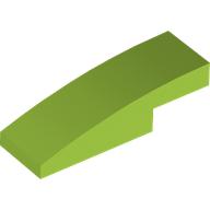 Lego Brick Curved 3 x 1 x 2/3 / Lime