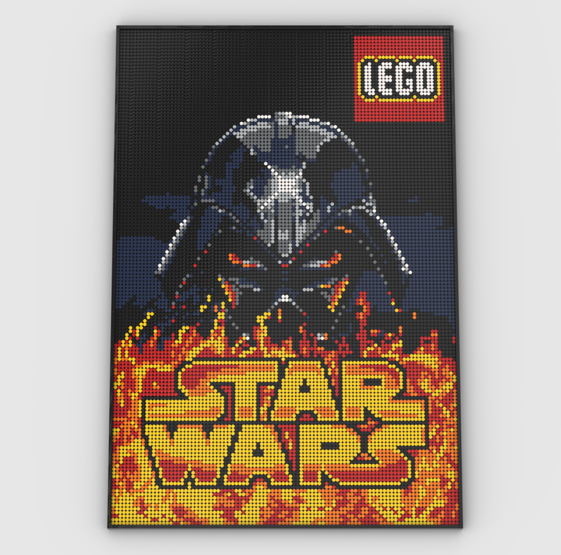 Lego Vader Mosaic