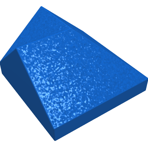 Lego Brick Sloped 45° 2 x 2 Double Convex / Double Concave / Blue