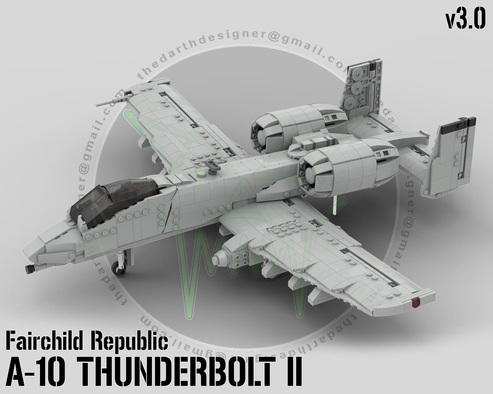 Lego Fairchild Republic | A-10 THUNDERBOLT II - 1:35 Scale (v3)