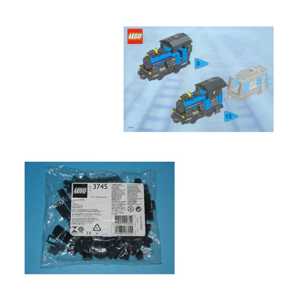 Lego Small Train Engine Black