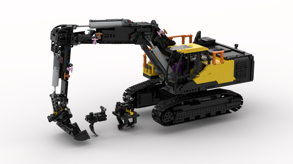 Lego volvo ec220e Excavator in 1:16 scale