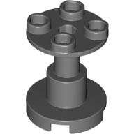 Lego Support Round 2 x 2 x 2 Stand with Reinforced Underside / Dark Bluish Gray