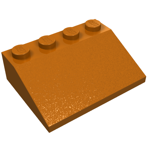 Lego Brick Sloped 33° 3 x 4 / Dark Orange