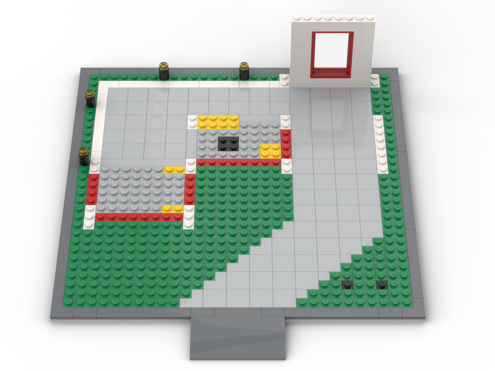 Lego Plate for LEGO Set 6380 - Emergency Treatment Center