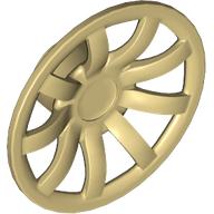Lego Wheel Cover 9 Spoke - 24mm D. / Tan