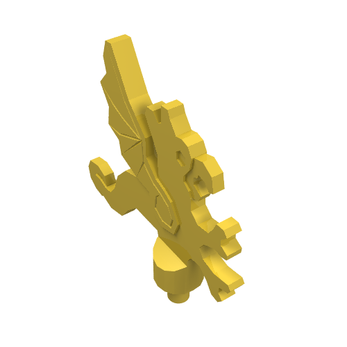 Lego Headwear Accessory Plume Dragon / Yellow
