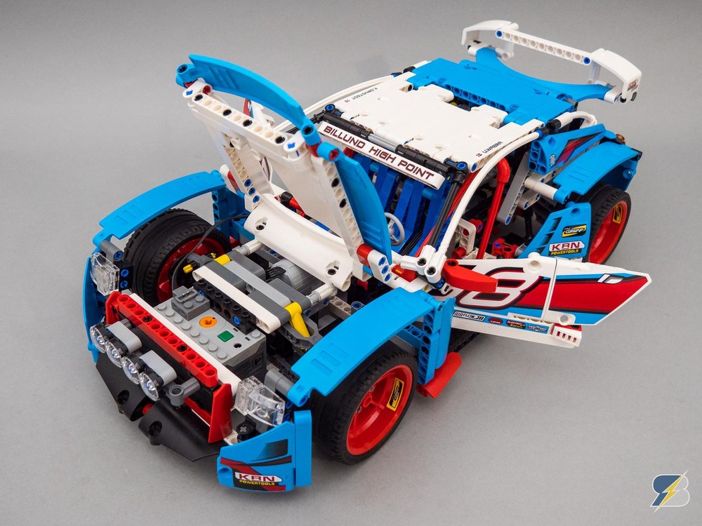 Lego Technic 42077 Rally Car 2WD remote control mod
