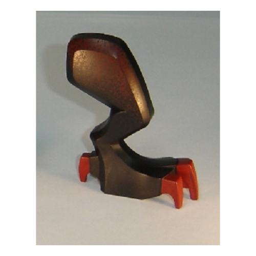 Lego Creature Body Part, Dragon Leg, Right with Dark Red Claws and Hip Print / Black