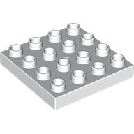 Lego Duplo Plate 4 x 4 / White